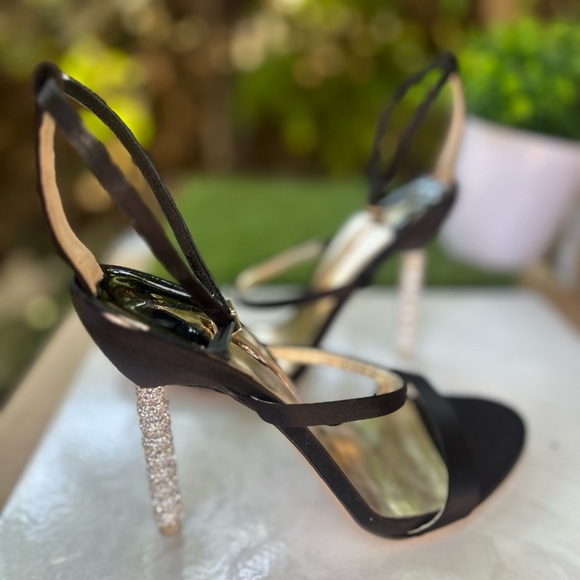 SOPHIA WEBSTER
Women's Rosalind
Crystal Triple Strap Heeled Sandals -
Black 7.5 - Picture 7 of 16